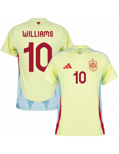 Maillot Espagne Extérieur Euro 2024 Williams Amélioration de cerveau avec