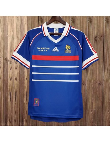 Maillot France Domicile 1998 Finale Amélioration de cerveau avec