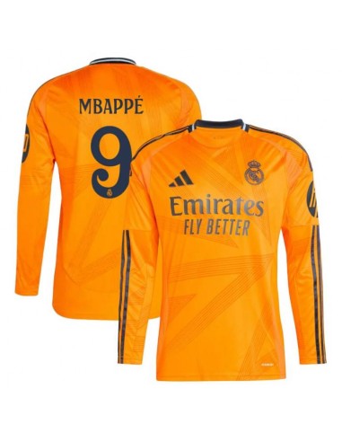 Maillot Real Madrid Extérieur 2024 2025 Mbappe Manches Longues en ligne des produits 