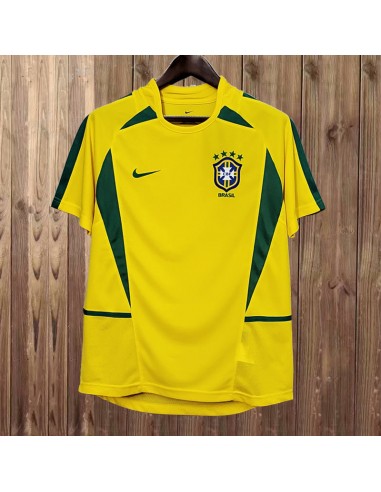 Brasilien Heim Trikot 2002 les ligaments